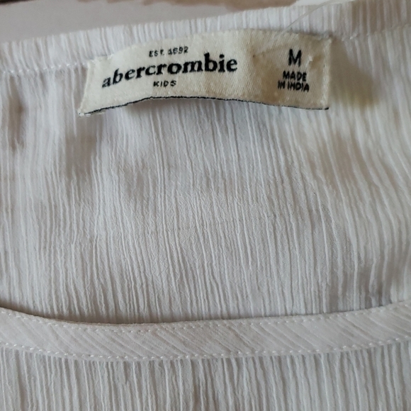 White Sheer Sequin Blouse - Abercrombie Kids - Picture 6 of 6